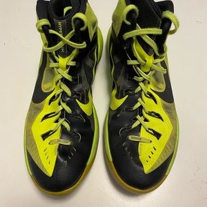 Nike Mens Hyperdunk Basketball Shoes Black Yellow High Top 13M